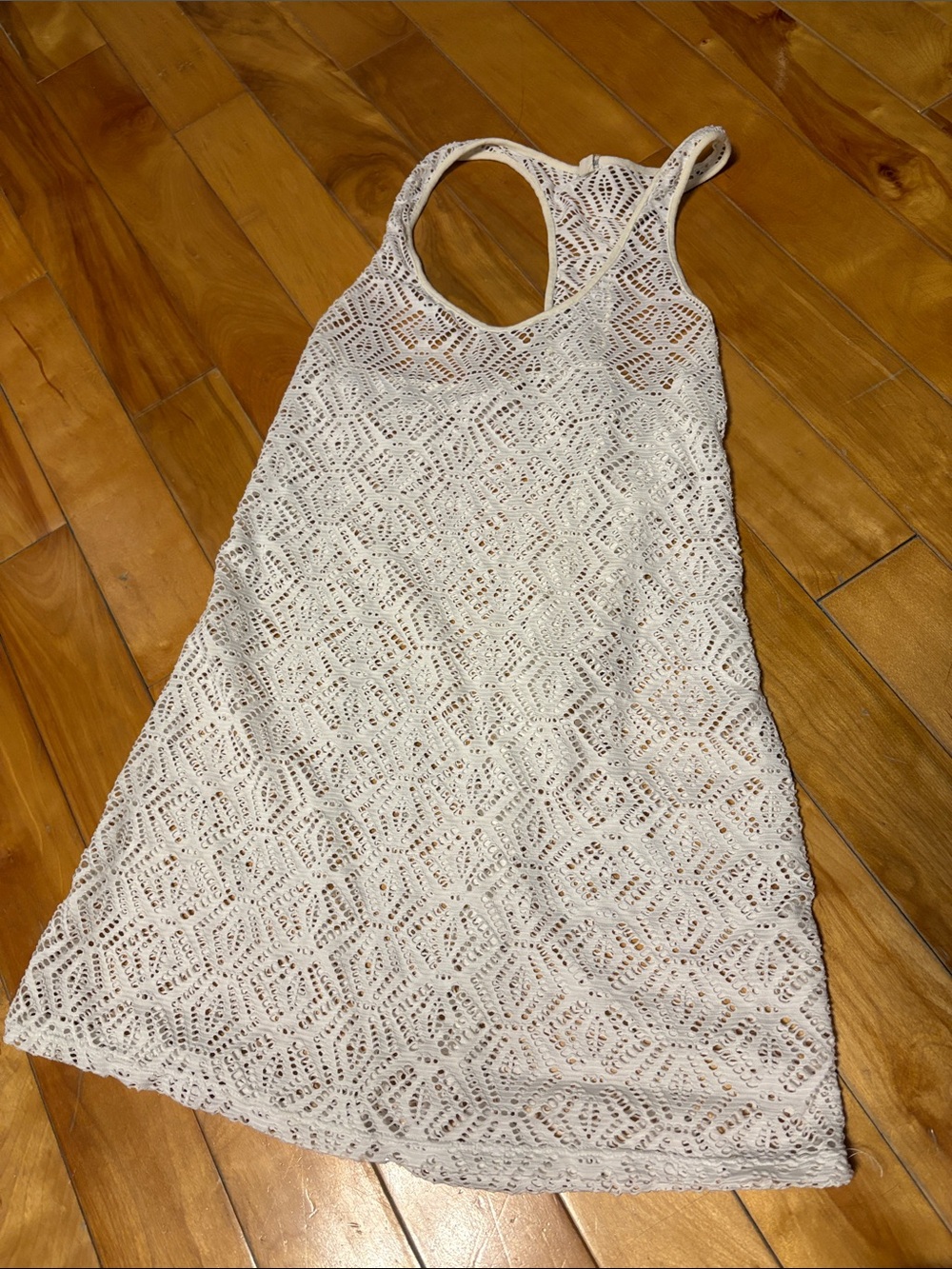 Roxy White Crochet Swim Cover-Up